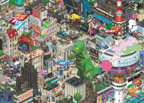HEYE Puzzle Pixorama: Berlin Search 1000 pieces - Jigsaw Puzzle - Main image