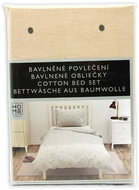 HOME ELEMENTS Cotton single bed linen, light grey - Bed Linen