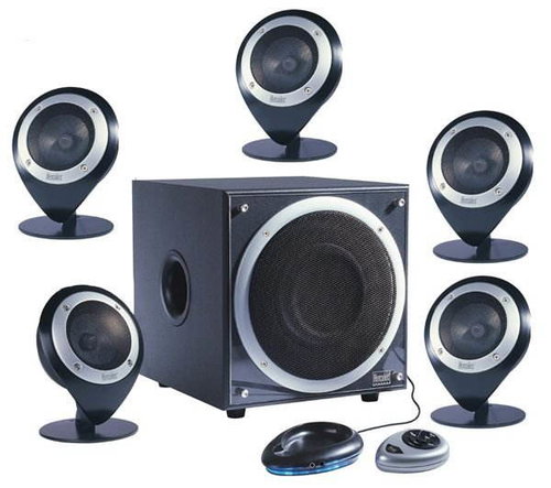 HERCULES REPRO XPS 5.101 Black, 5.1, 40W sub, 5 x 10W sat - - - Main image