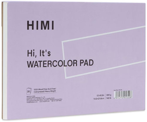 Himi Watercolour pad 14 × 21,6 cm, purple - Akvarelový papír - Main image