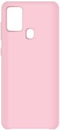 Hishell Premium Liquid Silicone for Samsung Galaxy A21s, Pink - Phone Cover