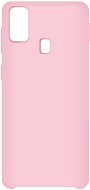 Hishell Premium Liquid Silicone Samsung Galaxy M21 rózsaszín tok - Telefon tok