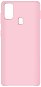 Hishell Premium Liquid Silicone Samsung Galaxy M21 rózsaszín tok - Telefon tok