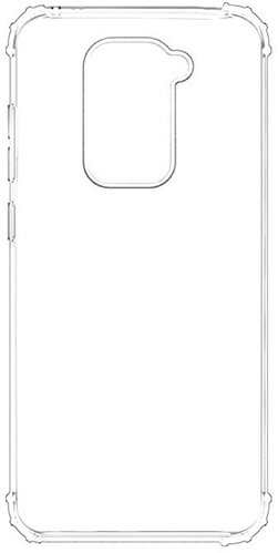 Hishell TPU Shockproof for Xiaomi Redmi Note 9, Clear - Phone Cover - Main image
