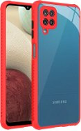Hishell Two Colour Clear Case for Galaxy A12 Red - Phone Cover