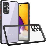 Hishell Two Colour Clear Galaxy A52 / A52 5G / A52s fekete tok - Telefon tok