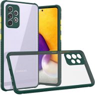 Hishell zweifarbige transparente Hülle für Galaxy A52 / A52 5G / A52s grün - Handyhülle