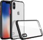 Hishell Two Colour Clear Case for iPhone X Black - Phone Cover