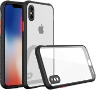Hishell zweifarbige klare Hülle für iPhone X schwarz - Handyhülle