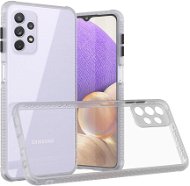 Hishell zweifarbige transparente Hülle für Galaxy A32 5G weiß - Handyhülle