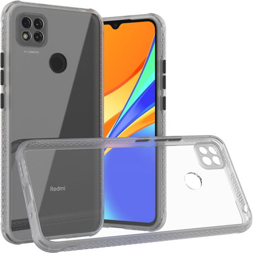 Hishell Two Colour Clear Case for Xiaomi Redmi 9C White - Phone Cover - Main image