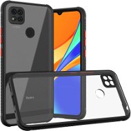 Hishell two colour clear case for Xiaomi Redmi 9C black - Handyhülle