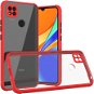 Hishell Two Colour Clear Case for Xiaomi Redmi 9C Red - Phone Cover