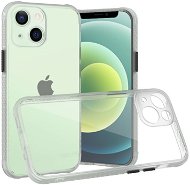 Hishell zweifarbige klare Hülle für iPhone 13 mini weiß - Handyhülle