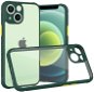 Hishell zweifarbige transparente Hülle für iPhone 13 mini grün - Handyhülle