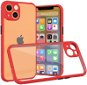 Hishell Two Colour Clear Case for iphone 13 Red - Phone Cover