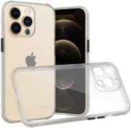 Hishell zweifarbige transparente Hülle für iPhone 13 pro weiß - Handyhülle