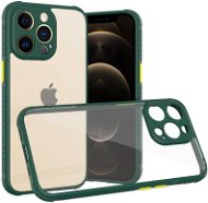 Hishell two colour clear case for iphone 13 pro green - Kryt na mobil