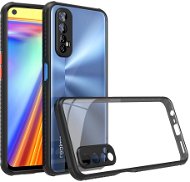 Hishell Two Colour Clear Case for Realme 7 Black - Phone Cover