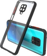 Hishell zweifarbige transparente Hülle für Xiaomi Redmi Note 9 Pro / 9S schwarz - Handyhülle