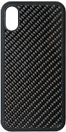 Hishell Premium Carbon for iPhone Xs, Black - Phone Cover