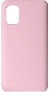 Hishell Premium Liquid Silicone for Samsung Galaxy A41, Pink - Phone Cover