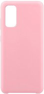 Hishell Premium Liquid Silicone for Samsung Galaxy S20, Pink - Phone Cover