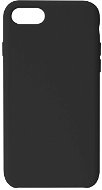 Hishell Premium Liquid Silicone tok iPhone 7/8/SE (2020) készülékhez - fekete - Telefon tok