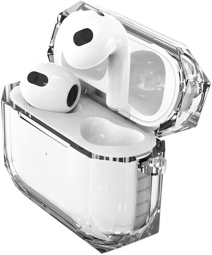 Hishell Two Colour Clear Case for Airpods 3 Black - Headphone Case - Main image