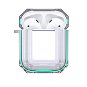 Hishell Two Colour Clear Case for Airpods 1&2 green - Fülhallgató tok