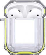 Hishell Two Colour Clear Case for Airpods 1&2 yellow - Fülhallgató tok