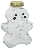 HIT Gingerbread Man Shaped Glass Jar with Lid - Storage Jar