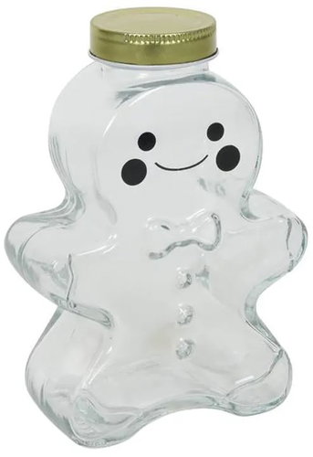 HIT Gingerbread Man Shaped Glass Jar with Lid - Storage Jar - Main image