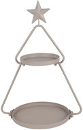 HIT Cake Stand, 2 Tiers, Metal, Grey - Tiered Stand