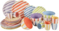 HIT Sada jídelního nádobí, 24 ks, letní pruhy - Dish Set