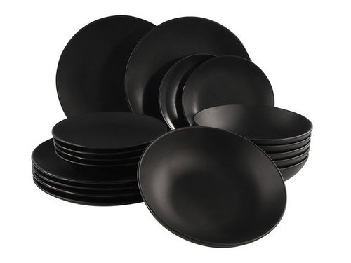 HIT Esstischset 18-teilig schwarz - Tafelservice - Hauptbild