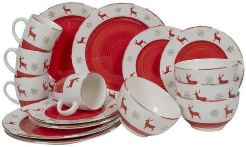 HIT készlet, karácsonyi motívummal, 16 darab - Étkészlet - Fő fotó