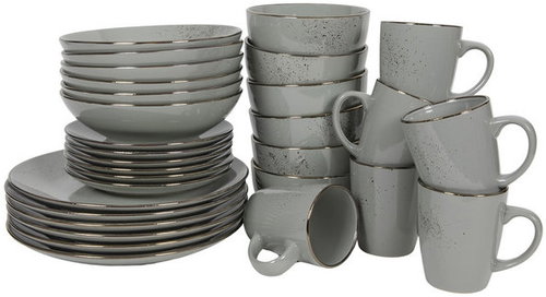 HIT Lucca Esszimmergarnitur 30 Teile grau - Tafelservice - Hauptbild