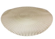 HIT Round Placemat 40cm, Gold/Black - Placemat