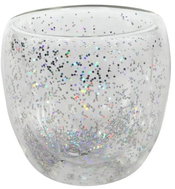 HIT Double-Walled Tumbler with Silver Confetti, 250ml - Glass