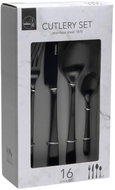 HIT Cutlery Set 16 pcs, Black - Cutlery Set