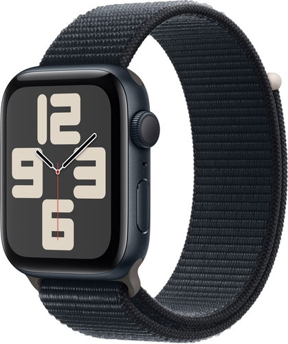Apple Watch SE 44mm Midnight Aluminium Case with Midnight Sport Loop - Okosóra - Fő fotó