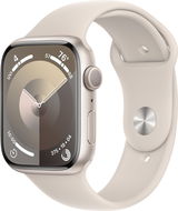 Apple Watch Series 9 45mm Starlight Aluminium Case with Starlight Sport Band - M/L - Okosóra