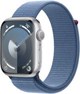 Apple Watch Series 9 45mm Silver Aluminium Case with Winter Blue Sport Loop - Okosóra