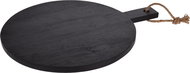 H&L Wooden round cutting board 40cm, black wood - Cutting Board