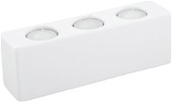 by inspire Candlestick Quadro 3 (22x6x8cm), White - Candlestick