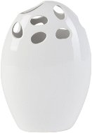 Váza by inspire Váza „Egg hole“ (15  × 8,5 × 21,5 cm), biela - Váza