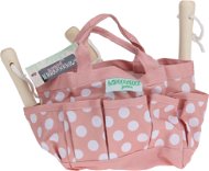 H&L dětské zahradnické náčiní Bag, růžové s bílými puntíky - Children's Tools