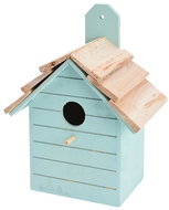 H&L Wooden birdhouse Plank, green - Nesting Box
