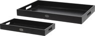 H&L Living wooden serving tray, set of 2, black - Tray